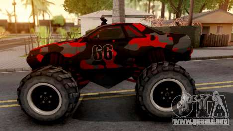 Nissan Skyline R32 Monster Truck Camo v2 para GTA San Andreas