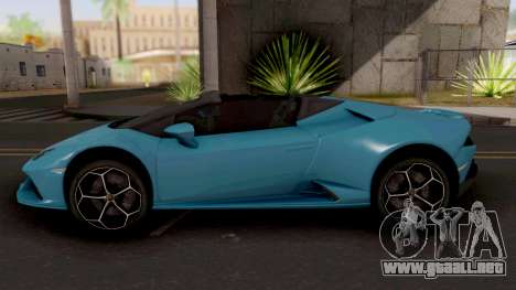 Lamborghini Huracan EVO Spyder para GTA San Andreas