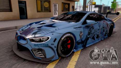 BMW M8 GTE Itasha Ayanami para GTA San Andreas