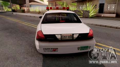 Ford Crown Victoria NOOSE Cruiser SA Style para GTA San Andreas