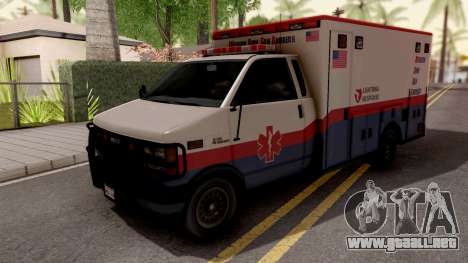 Brute Ambulance GTA 5 para GTA San Andreas