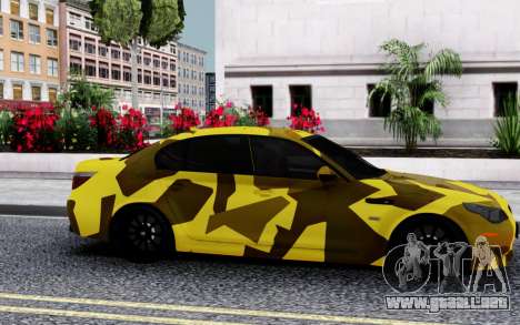 BMW M5 E60 Camo para GTA San Andreas