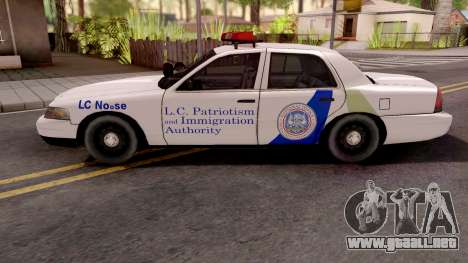 Ford Crown Victoria NOOSE Cruiser SA Style para GTA San Andreas