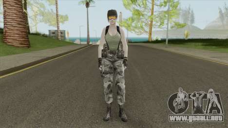 Jill Valentine Army Outfit From Resident Evil para GTA San Andreas