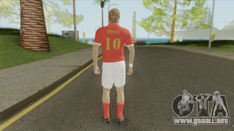 Totti (Legend) From Pro Evolution Soccer 2019 para GTA San Andreas