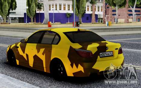 BMW M5 E60 Camo para GTA San Andreas