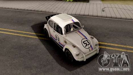 Volkswagen Herbie Nascar para GTA San Andreas