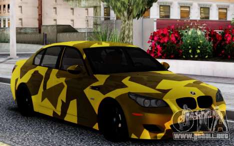 BMW M5 E60 Camo para GTA San Andreas