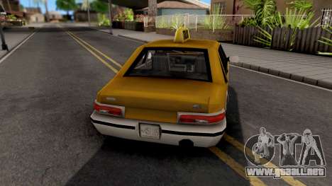 Taxi GTA III Xbox para GTA San Andreas