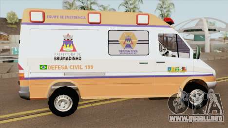 Mercedes-Benz Sprinter Ambulance (Defesa Civil) para GTA San Andreas