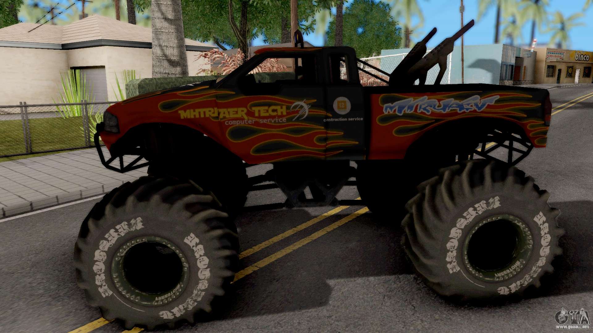 Код на монстр трак. Монстр трак ГТА са. Монстр трак ps335. GTA San Andreas Monster Truck. Monster Truck GTA 5.