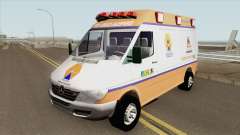 Mercedes-Benz Sprinter Ambulance (Defesa Civil) para GTA San Andreas