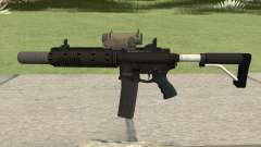 Carbine Rifle V3 Silenced, Tactical, Flashlight para GTA San Andreas