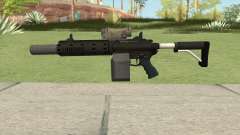 Carbine Rifle V1 Silenced, Tactical, Flashlight para GTA San Andreas