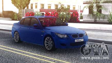 BMW M5 E60 Sedan Blue para GTA San Andreas