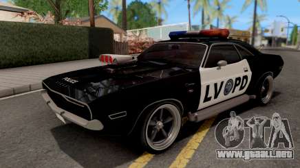 Dodge Challenger 1970 Police LVPD para GTA San Andreas