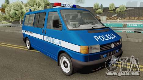 Volkswagen Transporter Mk4 Policija V1 1999 para GTA San Andreas