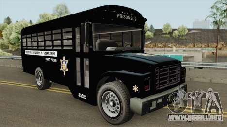 Prision Bus GTA V (Los Angeles County) para GTA San Andreas