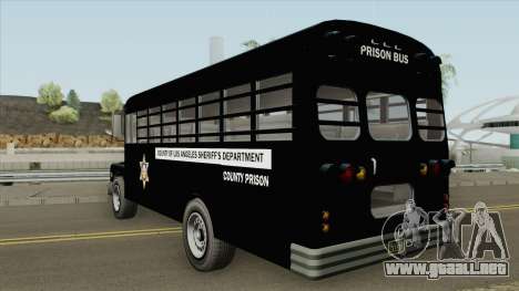 Prision Bus GTA V (Los Angeles County) para GTA San Andreas