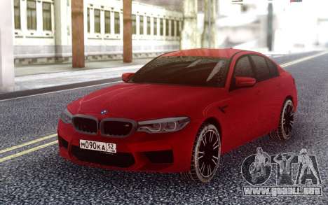 BMW M5 F90 Red Snow para GTA San Andreas