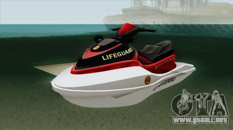 Speedophile Seashark Lifeguard GTA V para GTA San Andreas