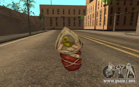 Flying baby Shrek semi-invisible para GTA San Andreas