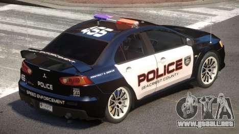 Mitsubishi Lancer X Police V1.0 para GTA 4