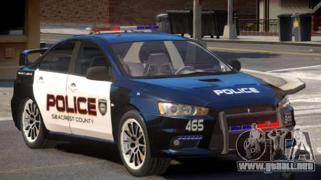 Mitsubishi Lancer X Police V1.0 para GTA 4