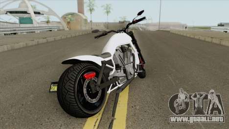 Western Motorcycle Nightblade (Stock) GTA V para GTA San Andreas