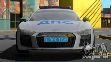 Audi R8 2015 Police para GTA San Andreas