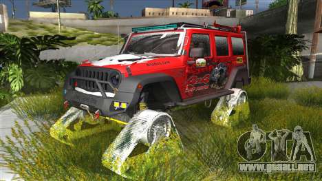 Jeep Wrangler Rubicon Caterpillar para GTA San Andreas