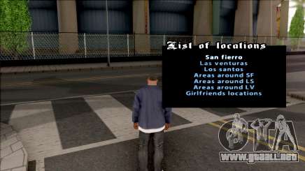 Teleportation Mod para GTA San Andreas