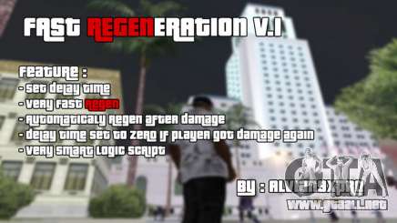 Fast Regeneration v.1 para GTA San Andreas