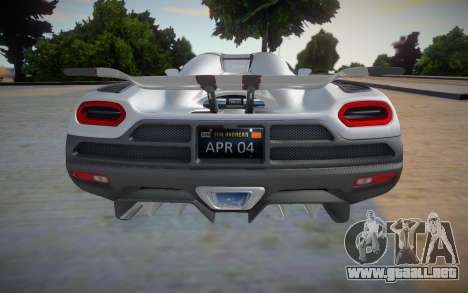 Koenigsegg Agera R APR04 para GTA San Andreas