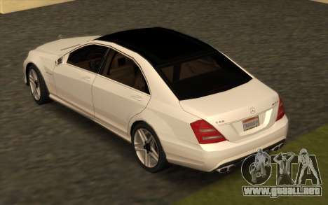 Mercedes-Benz S65 W221 AMG para GTA San Andreas