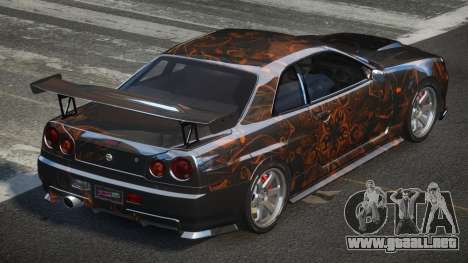 Nissan Skyline R34 BS U-Style PJ7 para GTA 4