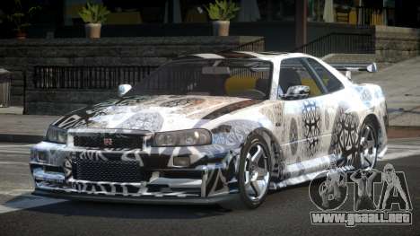 Nissan Skyline R34 Qz7 L8 para GTA 4