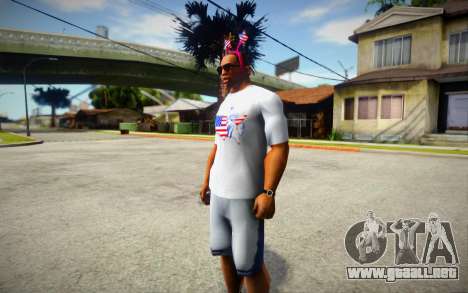 T-shirt Independence Day DLC V1 para GTA San Andreas