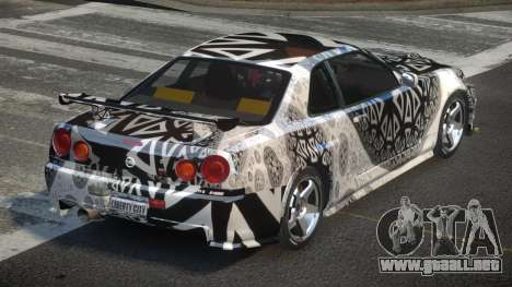 Nissan Skyline R34 Qz7 L8 para GTA 4