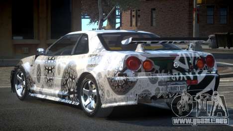 Nissan Skyline R34 Qz7 L8 para GTA 4