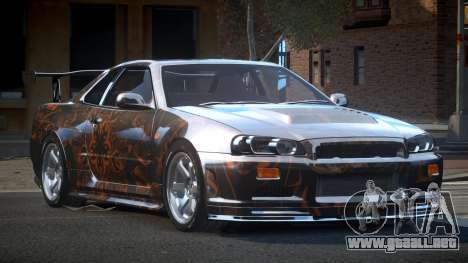 Nissan Skyline R34 BS U-Style PJ7 para GTA 4