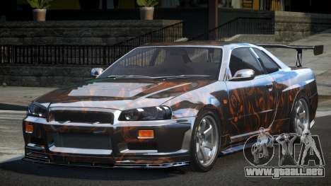 Nissan Skyline R34 BS U-Style PJ7 para GTA 4