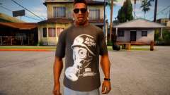 T-shirt with gas mask para GTA San Andreas