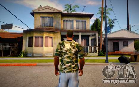 Camiseta de camuflaje para GTA San Andreas