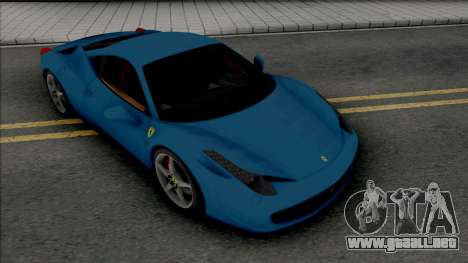 Ferrari 458 Italia [Fixed] para GTA San Andreas