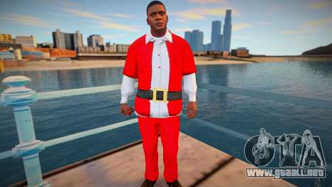 Franklin en traje de Navidad para GTA San Andreas