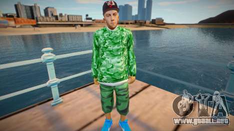 Un tipo con estilo camuflaje para GTA San Andreas