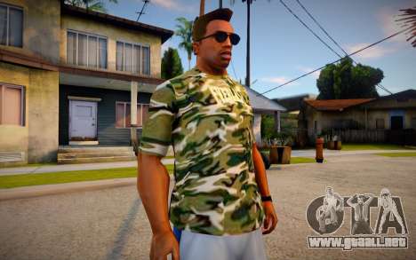 Camiseta de camuflaje para GTA San Andreas