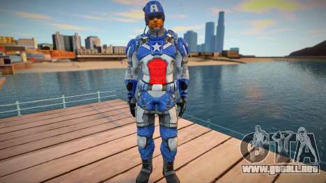 Captain America (Modern Soldier Costume) para GTA San Andreas