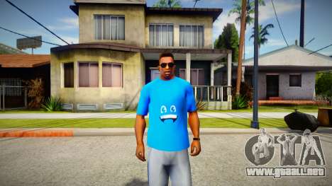 Blue t-shirt para GTA San Andreas